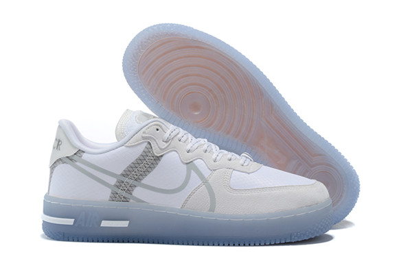 Women's Air Force 1 Low Top White/Grey Shoes 061 Women's Air Force 1 Low Top White/Grey Shoes 061